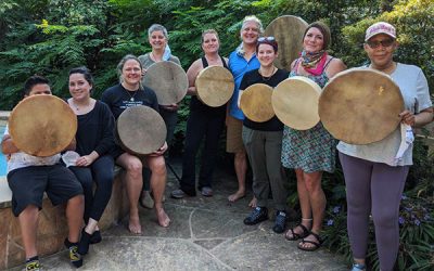 Medicine Drum and Rattle Making Houston, TX, October 2020