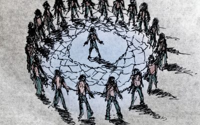 Making Prayer of Gratitude Dreamcatcher Circle – 2015